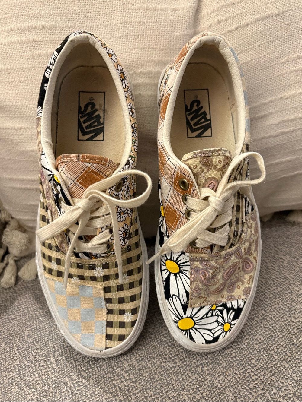 Vans Patchwork Lace Up Sneakers